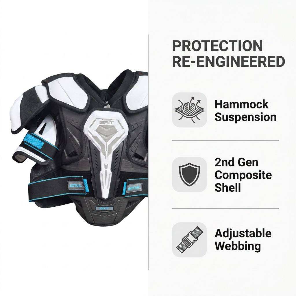 High-End Nylon Hockey Chest Protector - Image 3